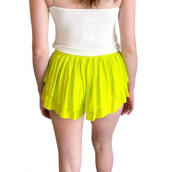 NEW OLIVACEOUS crushin' on you short in citrus - Picture 2 of 3